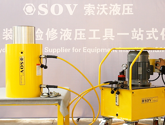 33005357CC拉斯维加斯液压sov电动泵+500吨液压千斤顶顶升