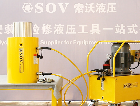 33005357CC拉斯维加斯液压sov电动泵+500吨液压千斤顶顶升